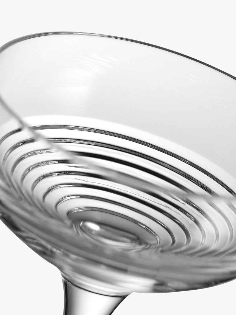 Waterford crystal coupe glasses set, Circon cut, 2 pieces 120ml (British brand)