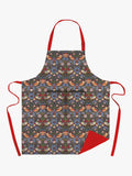 Museums & Galleries organic cotton apron with William Morris Strawberry Thief print (British brand)