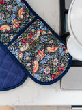 William Morris Strawberry Thief oven gloves organic cotton - British product