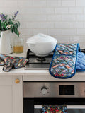 William Morris Strawberry Thief oven gloves organic cotton - British product