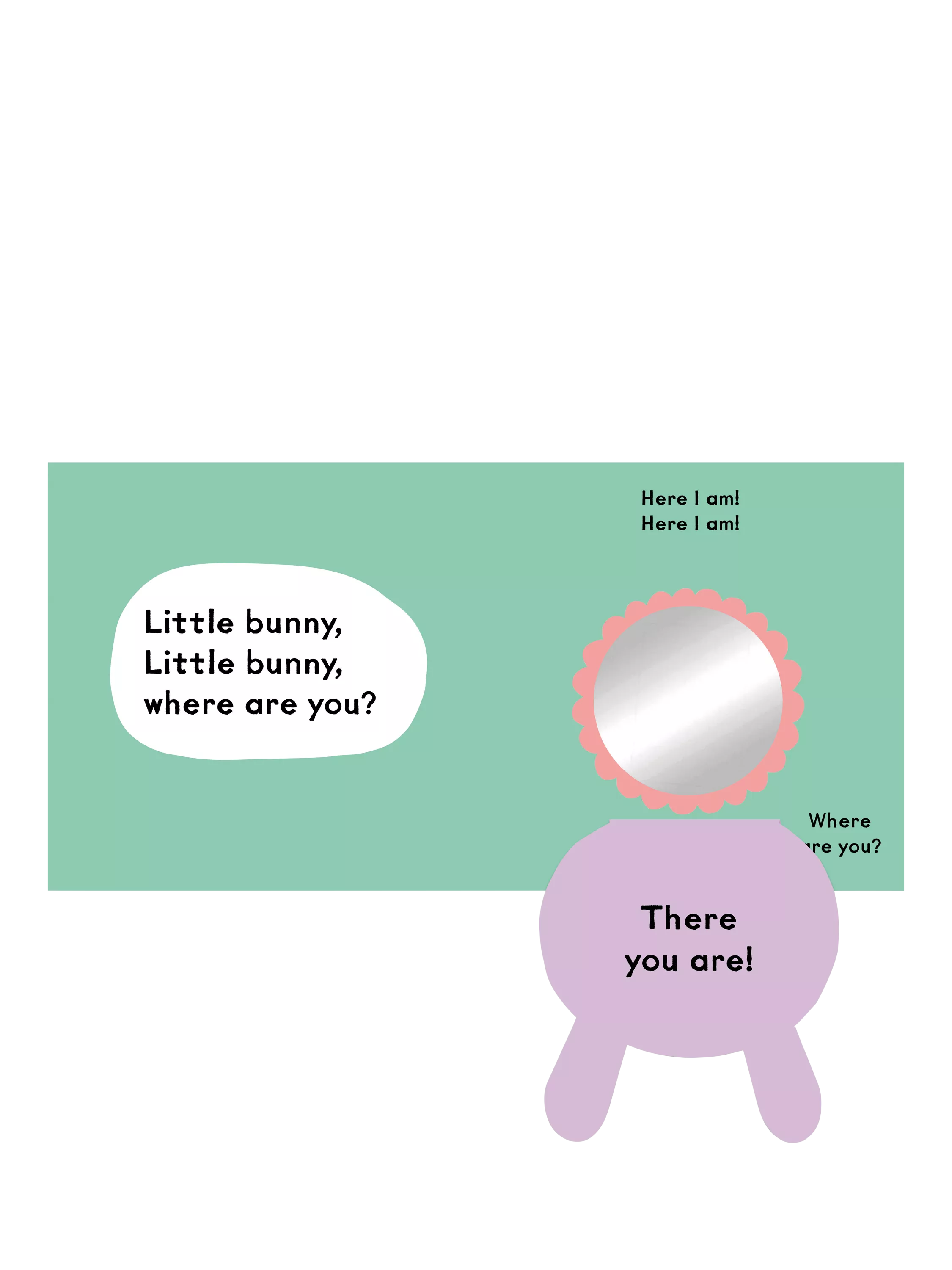 Nosy Crow Little Bunny board book with mirror flaps (British brand)