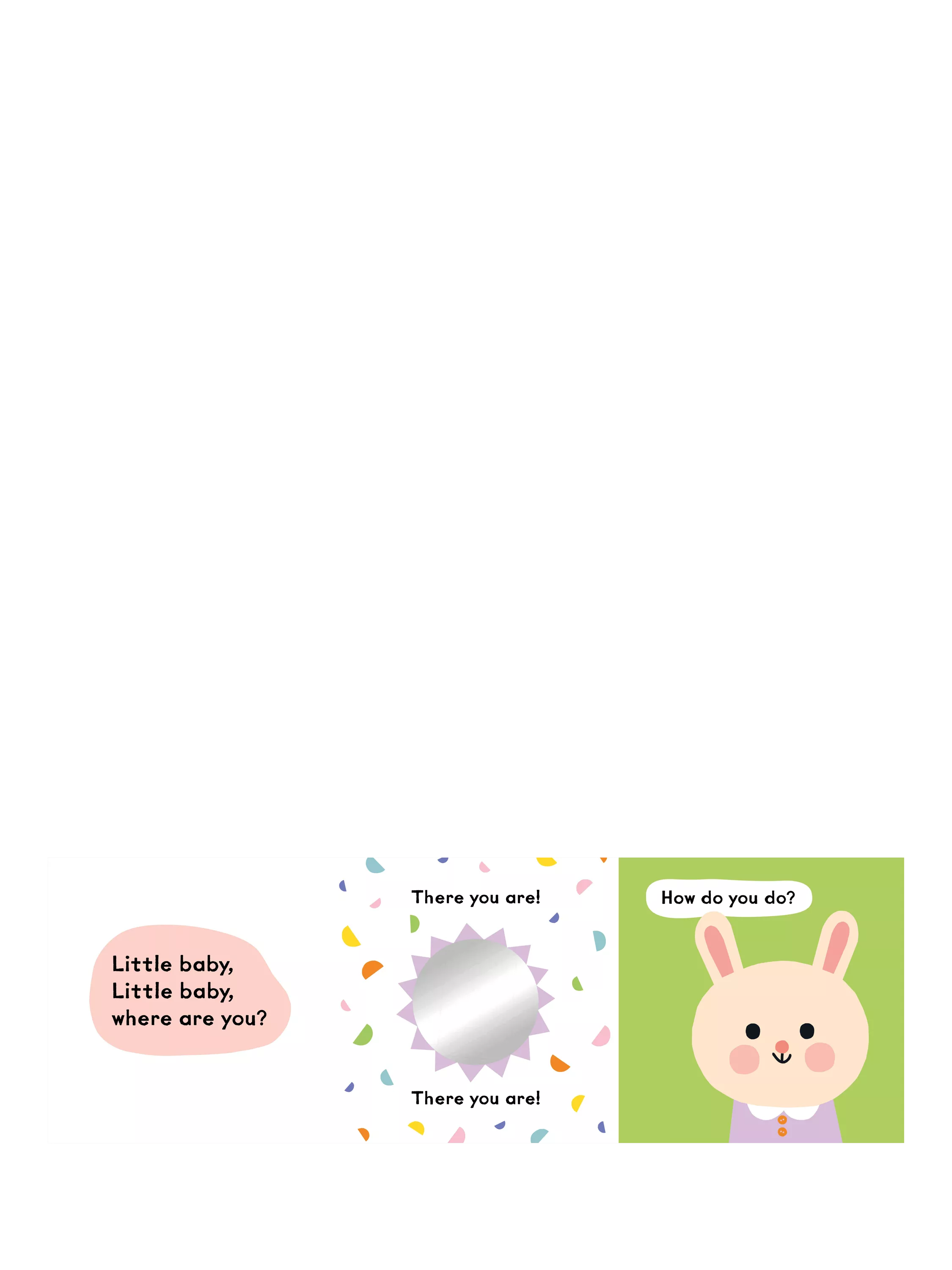 Nosy Crow Little Bunny board book with mirror flaps (British brand)