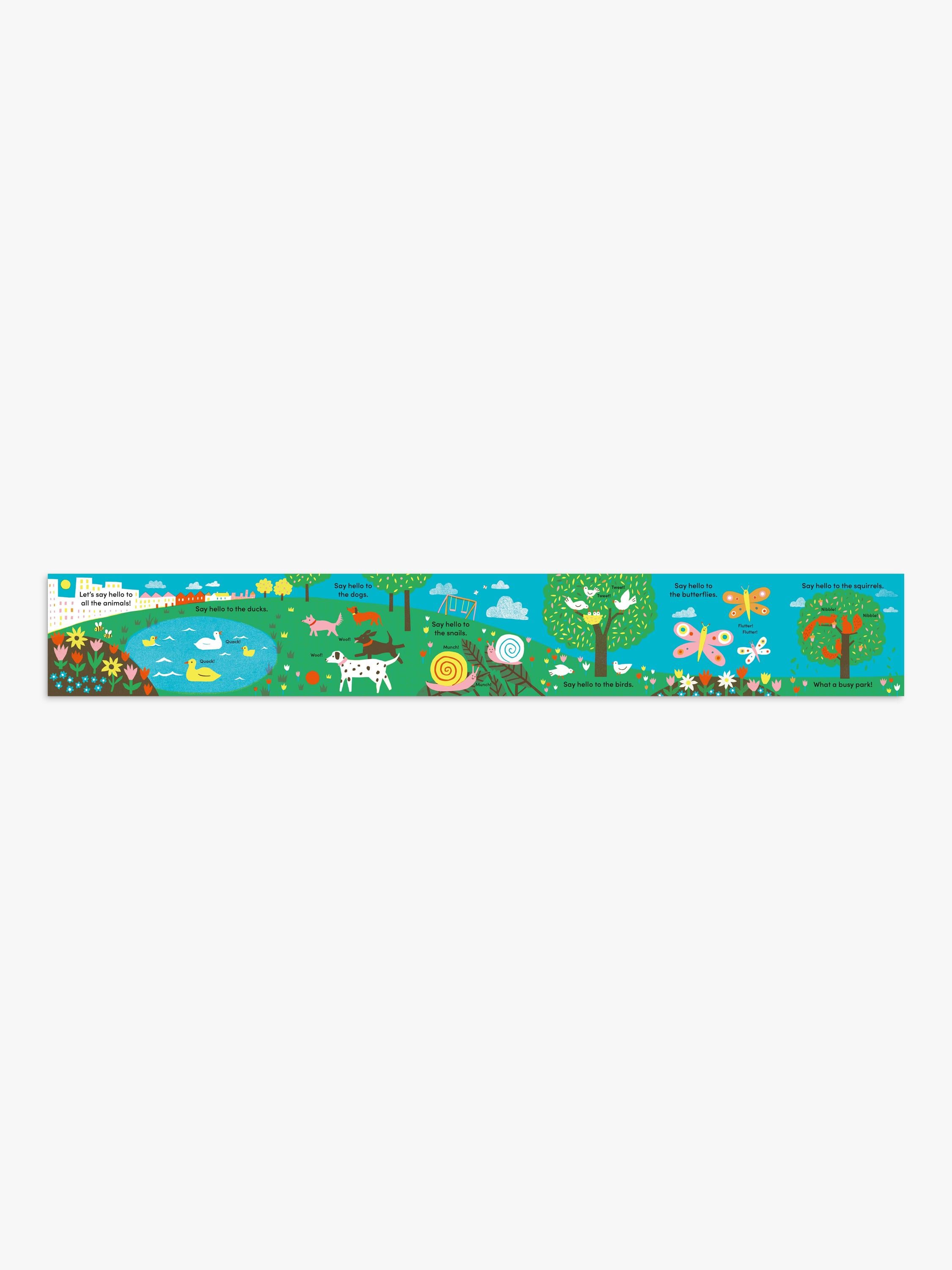 Nosy Crow concertina tummy time baby book with mirror - British product