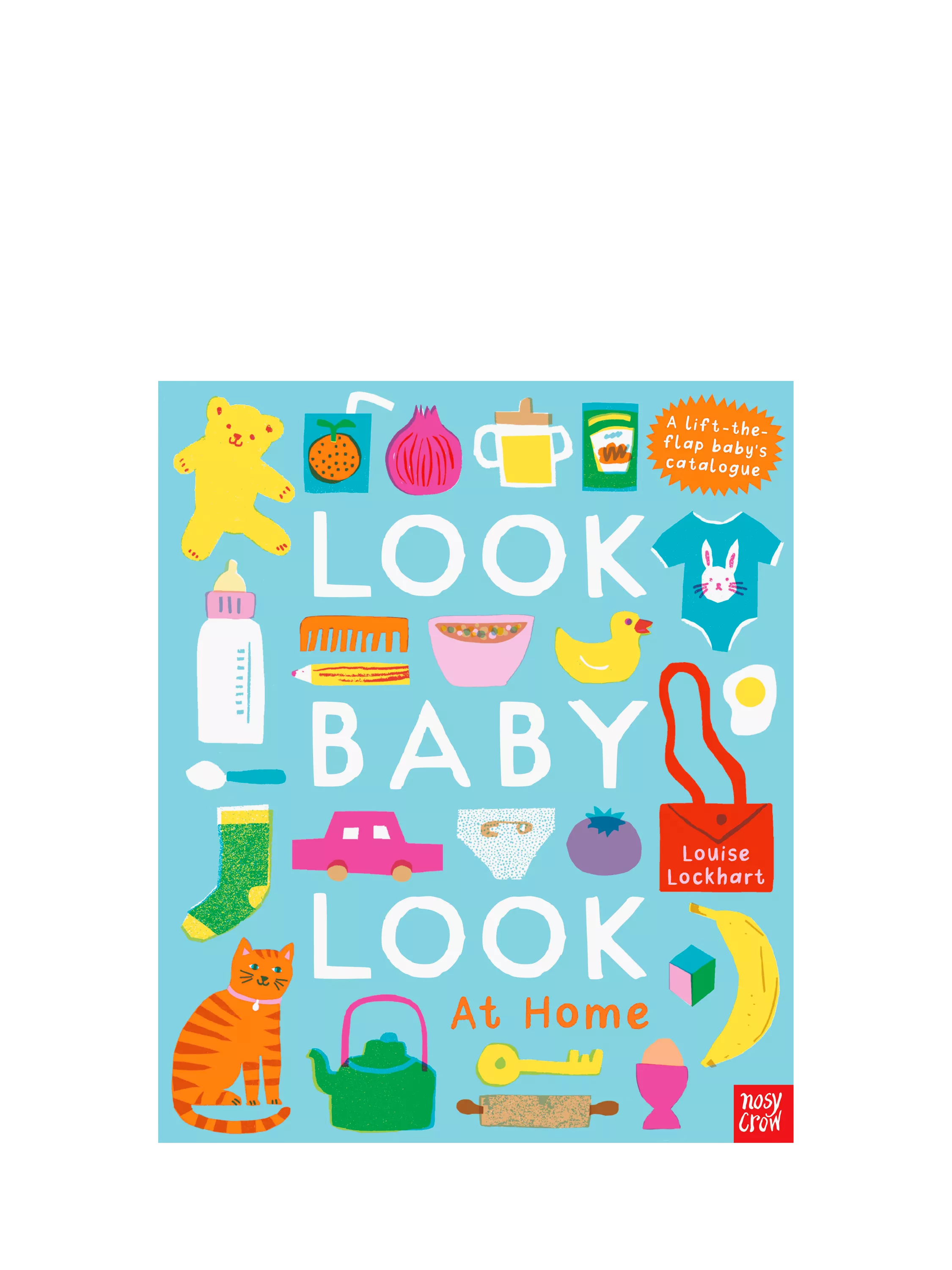 Nosy Crow baby board book with lift-the-flap, imported from the UK