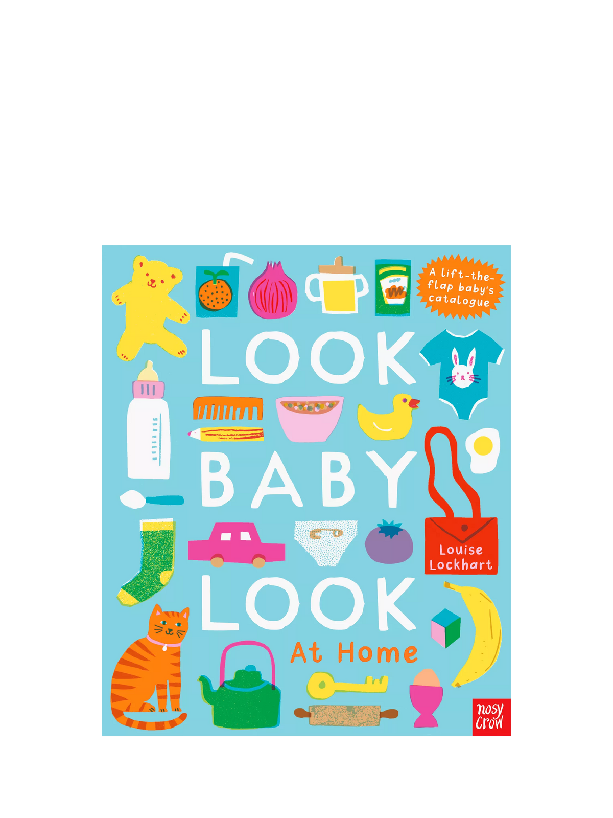Nosy Crow baby board book with lift-the-flap, imported from the UK