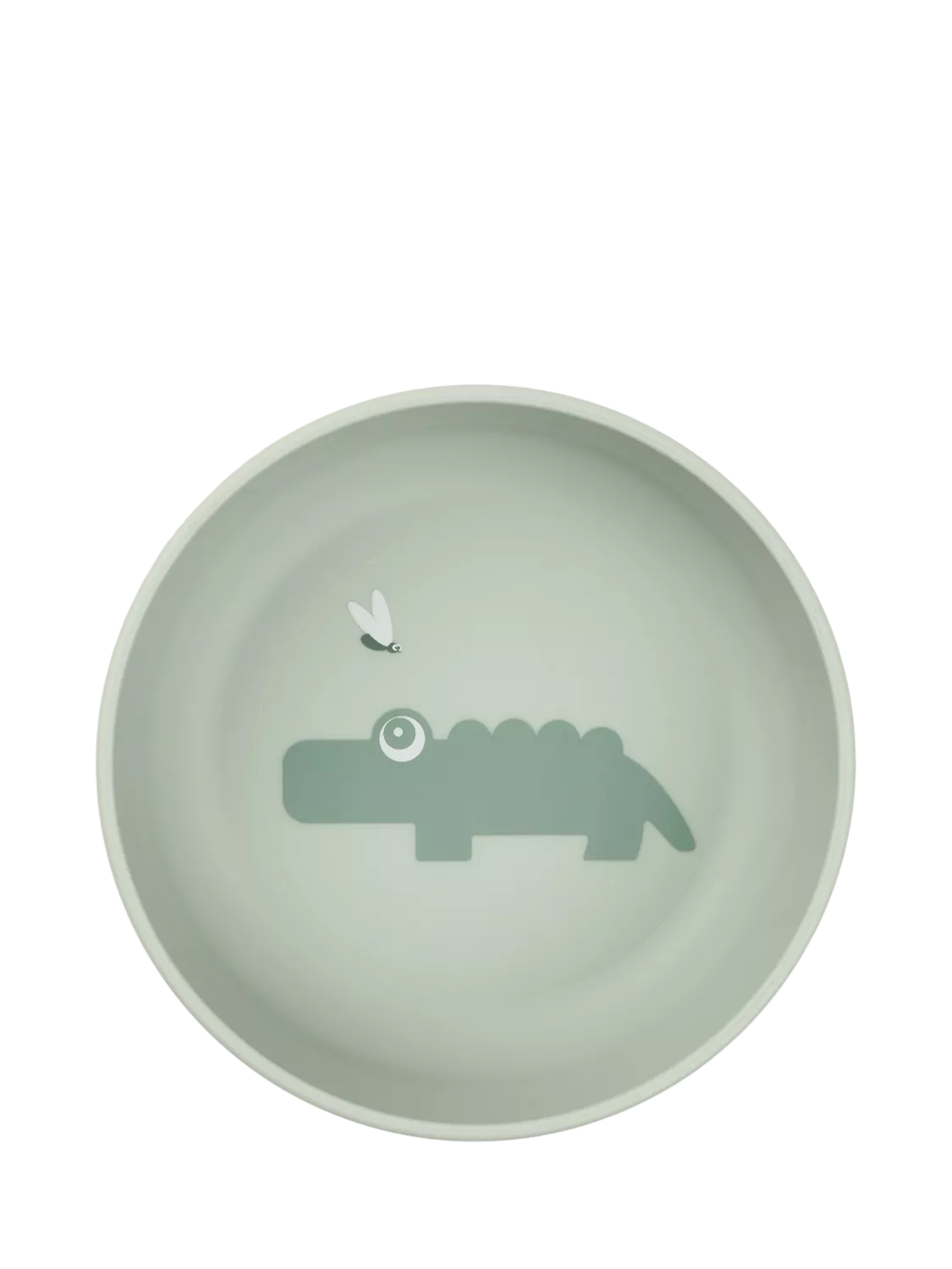 Done by Deer Foodie Croc anti-slip bowl in green - British product