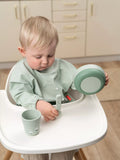 Done by Deer Foodie Croc anti-slip bowl in green - British product