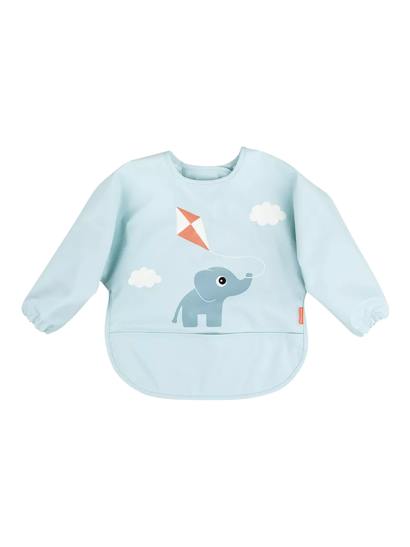Done by Deer Long Sleeve Pocket Bib Elphee Motif - British product