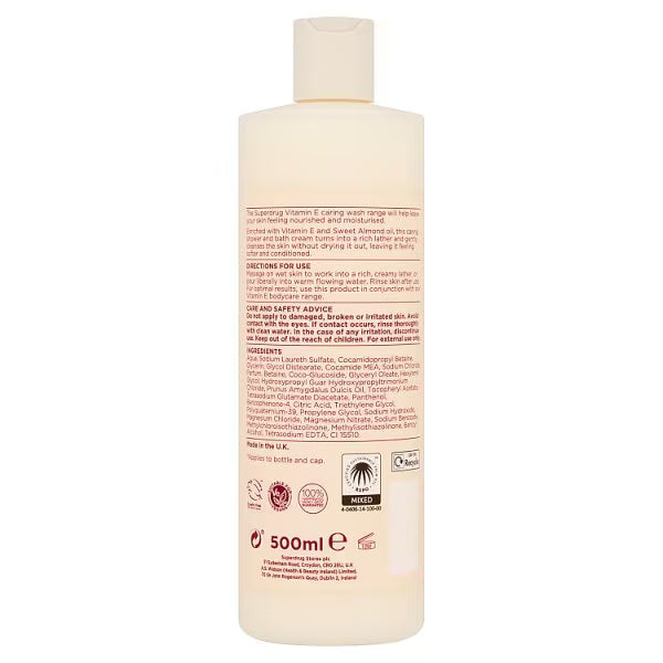 Superdrug Vitamin E & Almond Showergel (British brand)