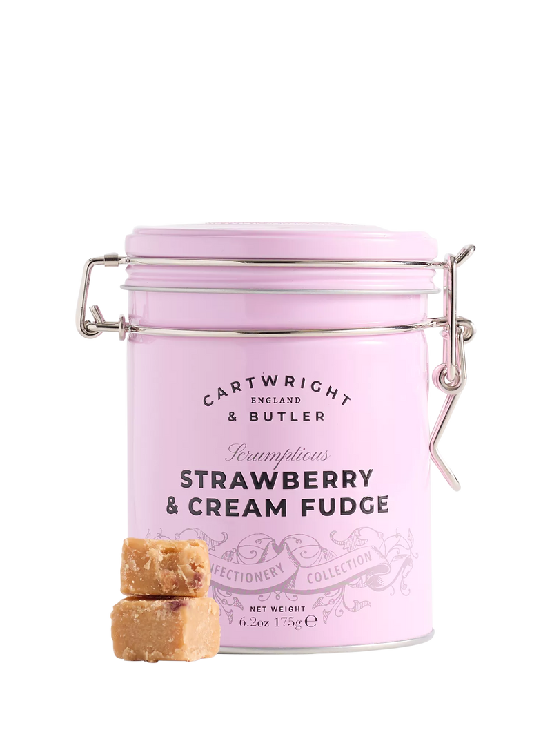 Cartwright & Butler strawberry clotted cream fudge 175g - British product