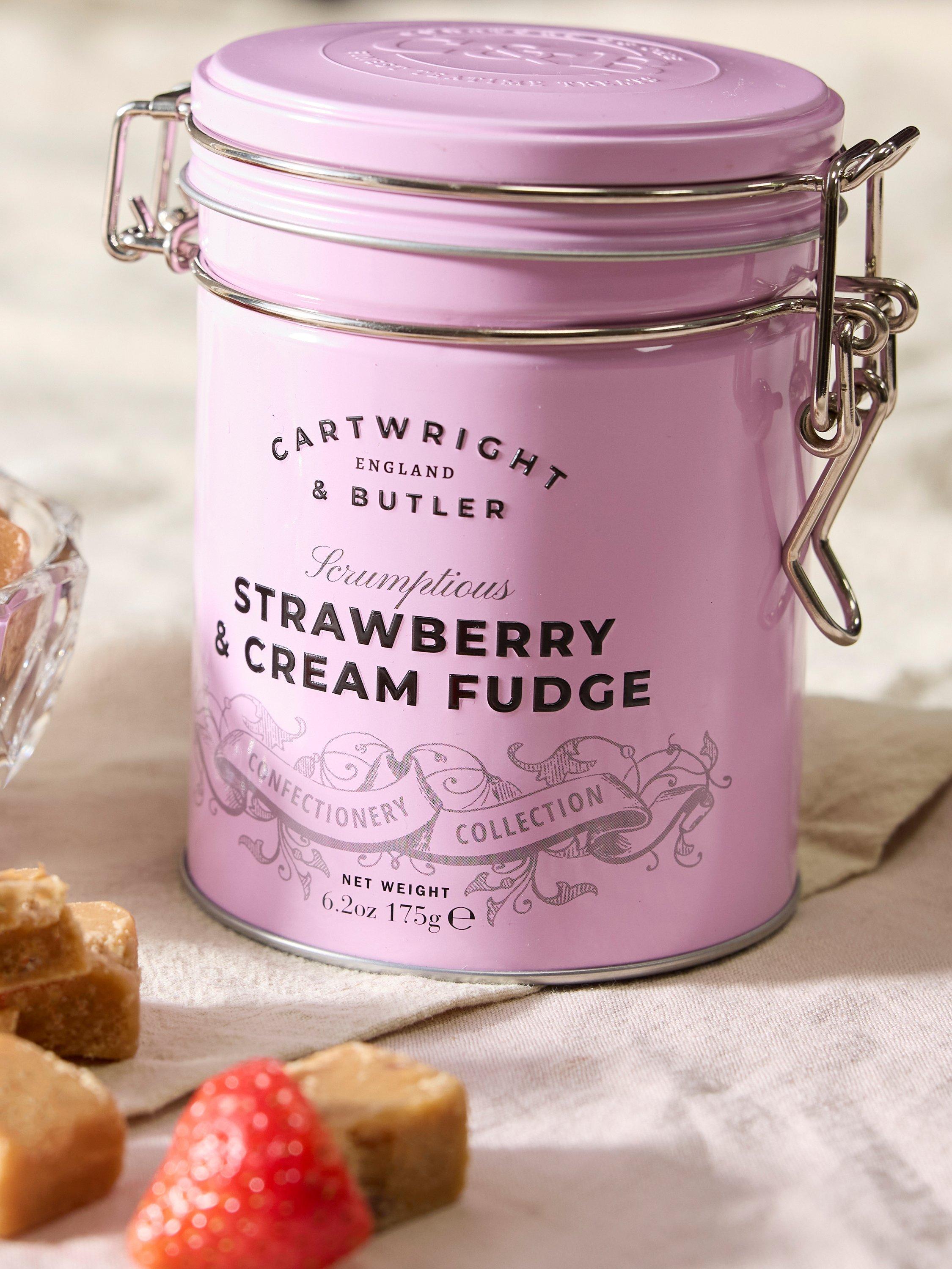 Cartwright & Butler strawberry clotted cream fudge 175g - British product