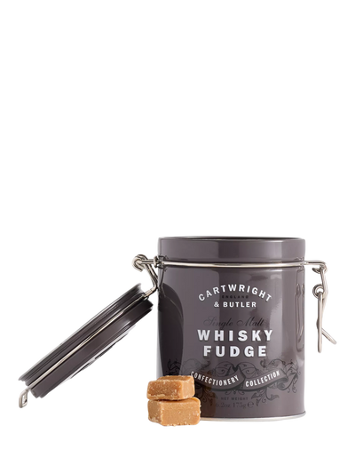 John Lewis Cartwright & Butler Malt Whisky Fudge in Tin 175g- Buy online at McGrocer