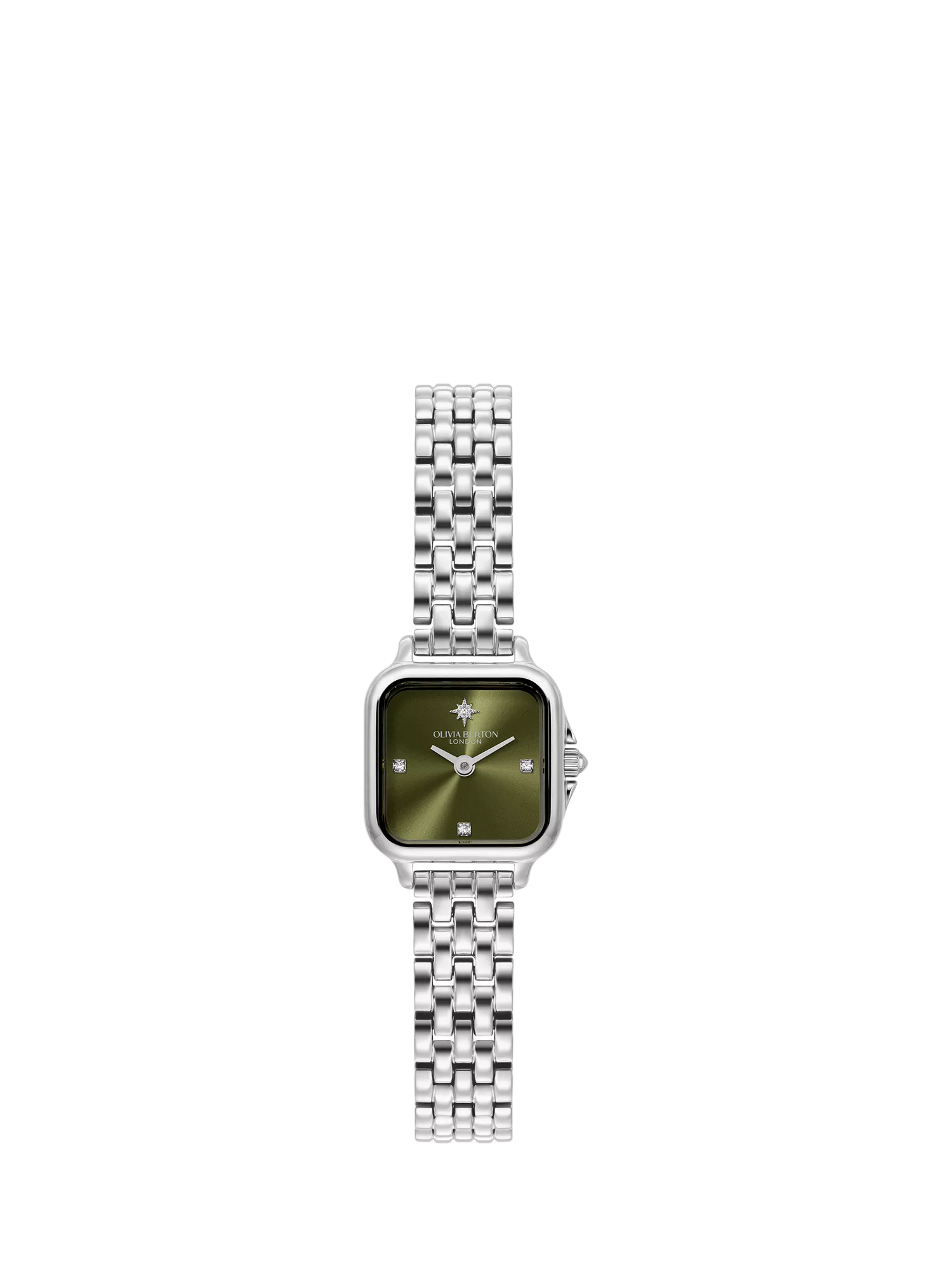 Olivia Burton mini bracelet watch green dial 20mm, imported from the UK