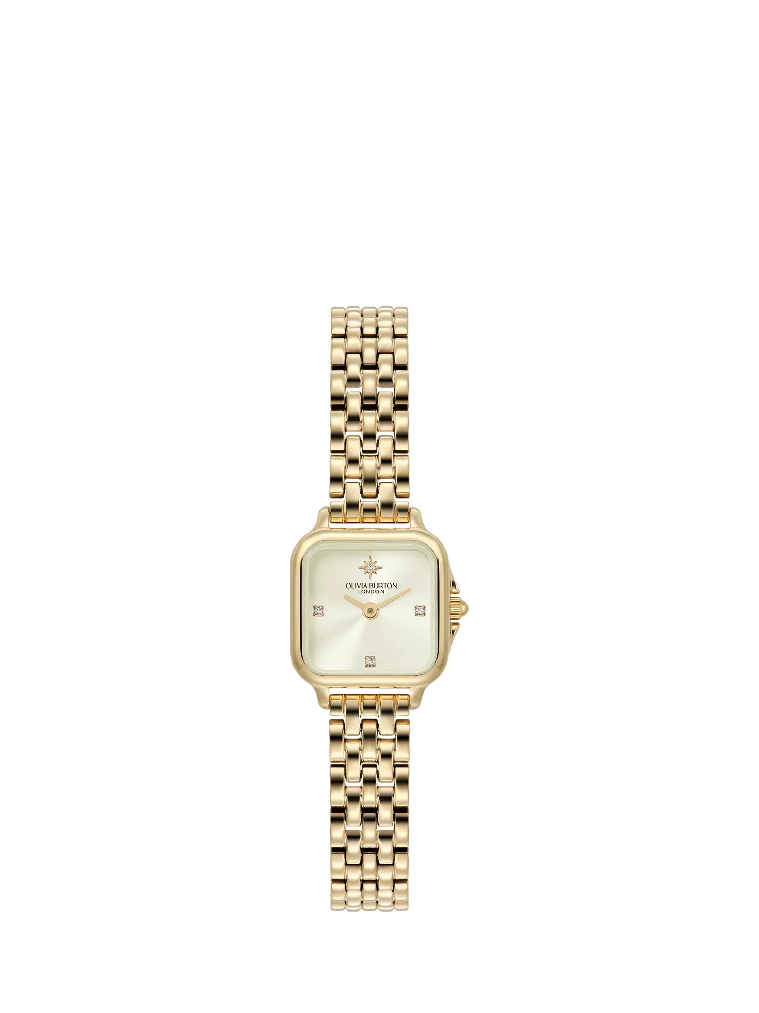 Olivia Burton Grosvenor gold bracelet watch ivory dial (British brand)
