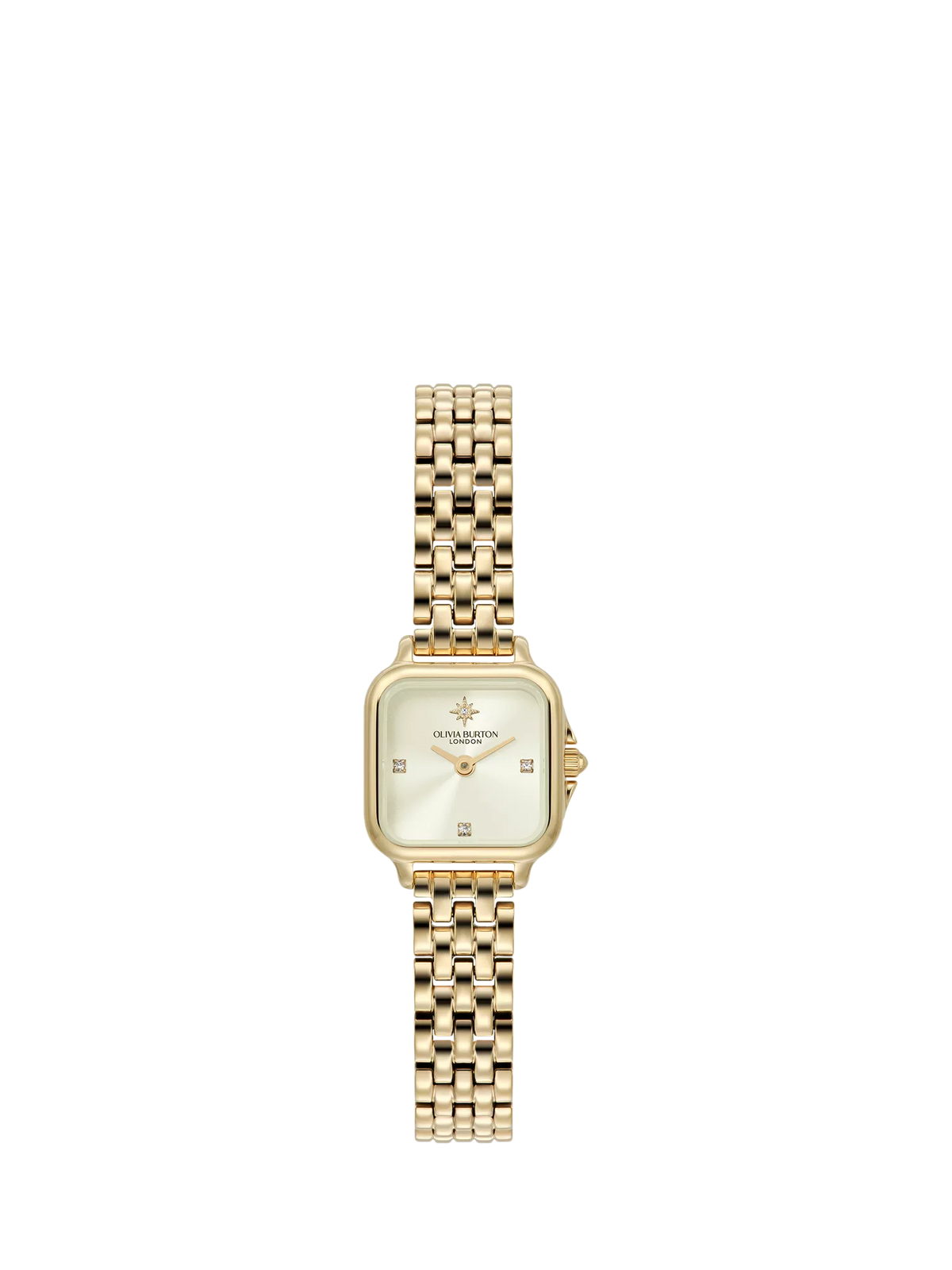 Olivia Burton Grosvenor gold bracelet watch ivory dial (British brand)