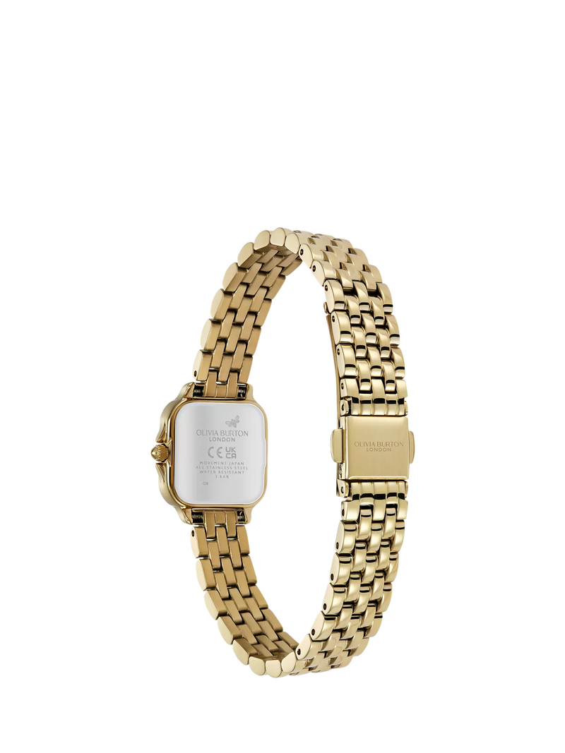 Olivia Burton Grosvenor gold bracelet watch ivory dial (British brand)