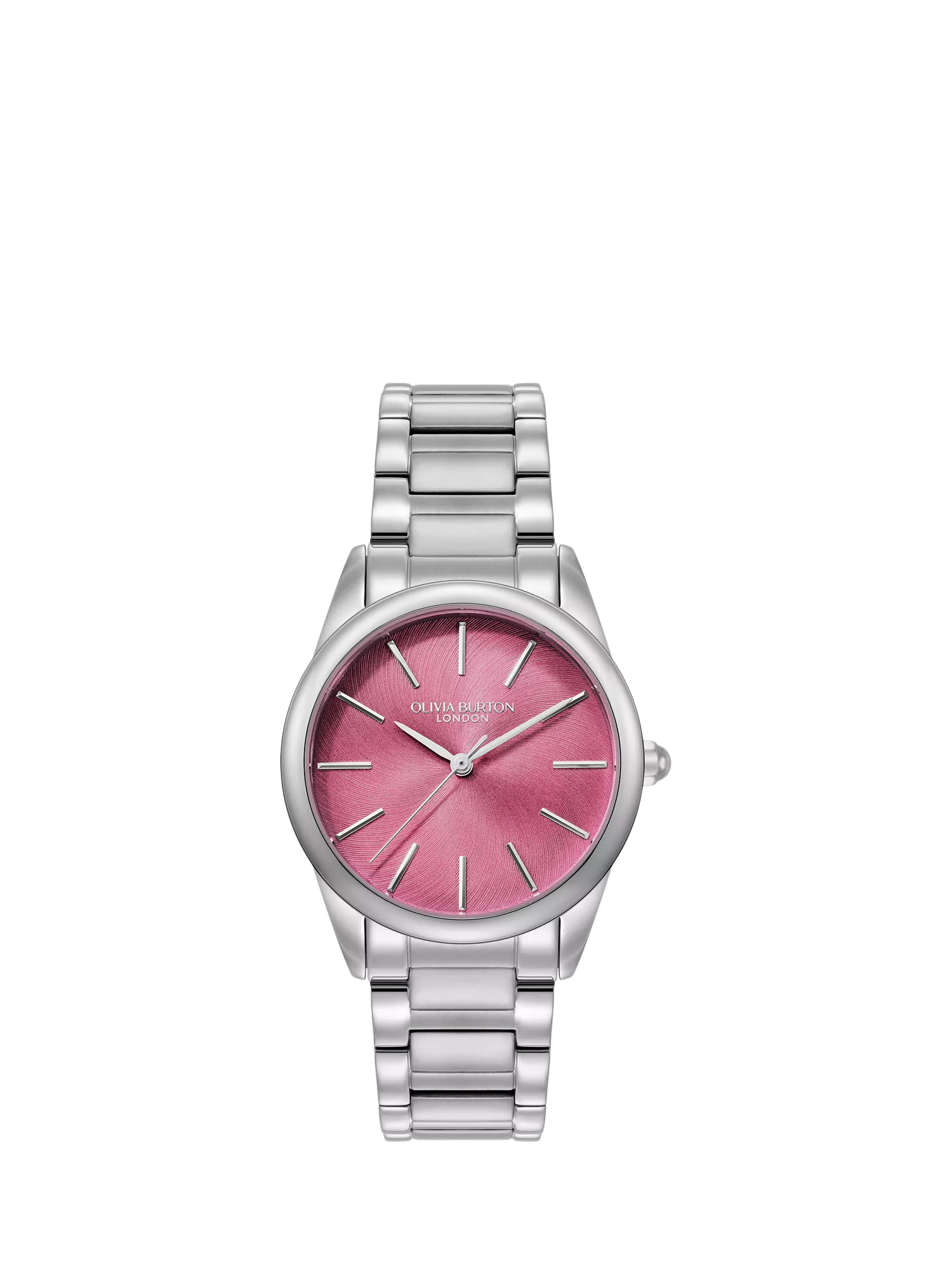 Olivia Burton watch blue crush swirl dial steel bracelet (British brand)