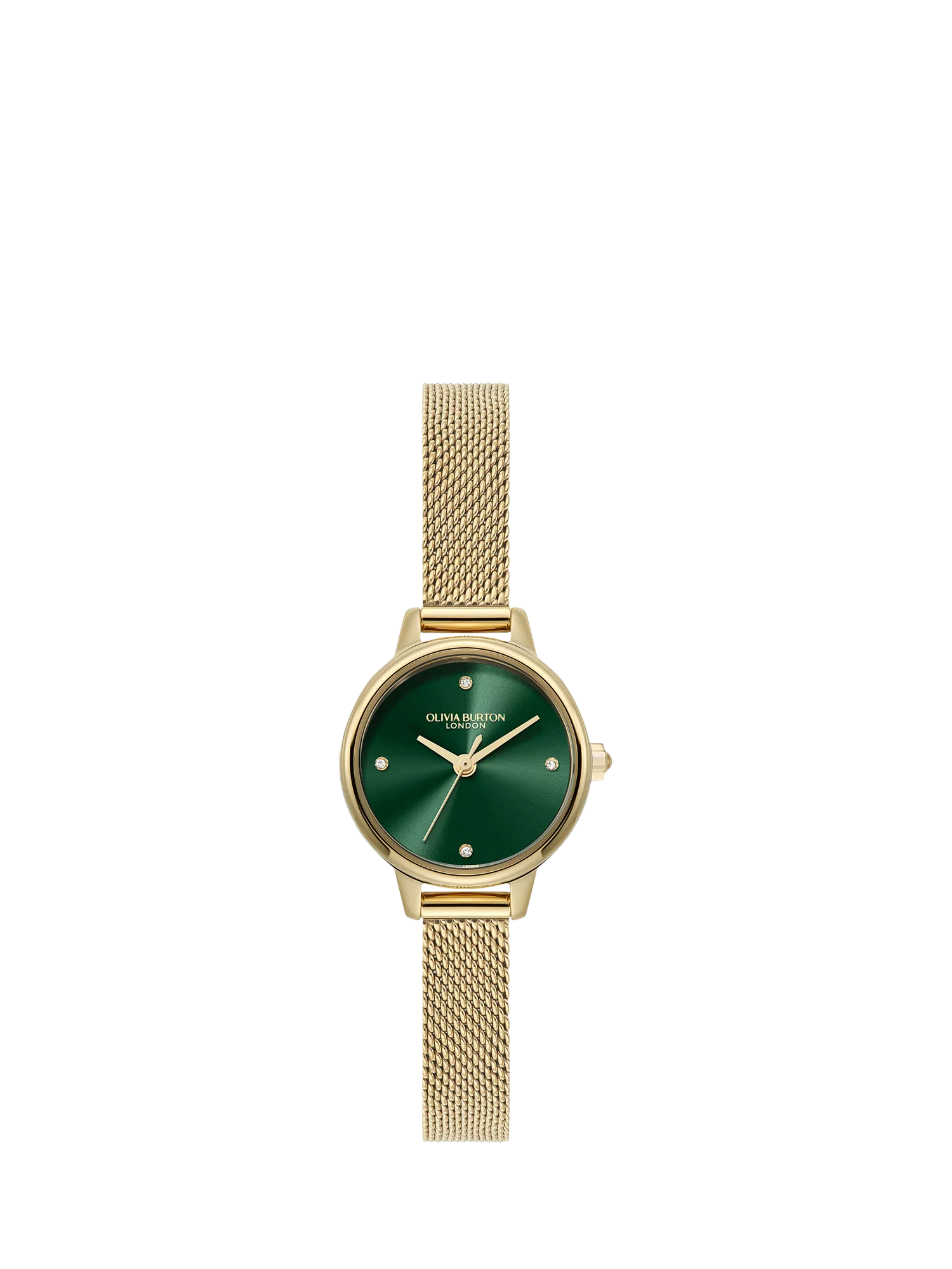 Olivia Burton Women's Mini Classics Crystal Mesh Bracelet Strap Watch