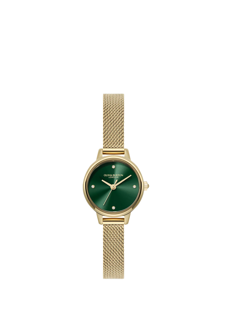 Olivia Burton Women's Mini Classics Crystal Mesh Bracelet Strap Watch