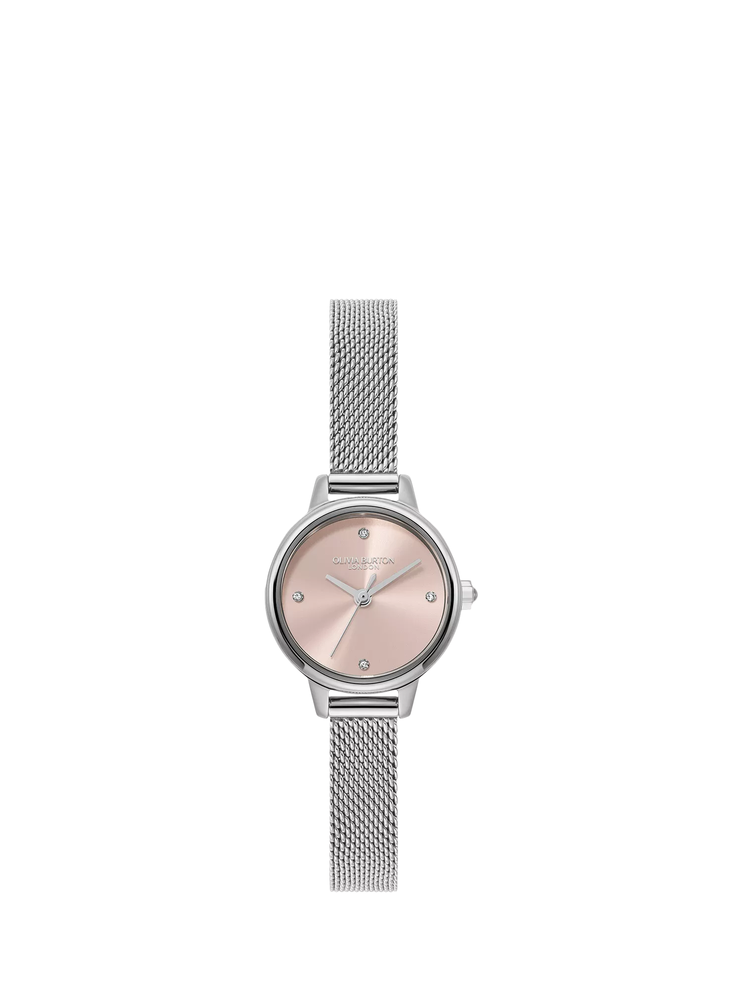 Olivia Burton Women's Mini Classics Crystal Mesh Bracelet Strap Watch