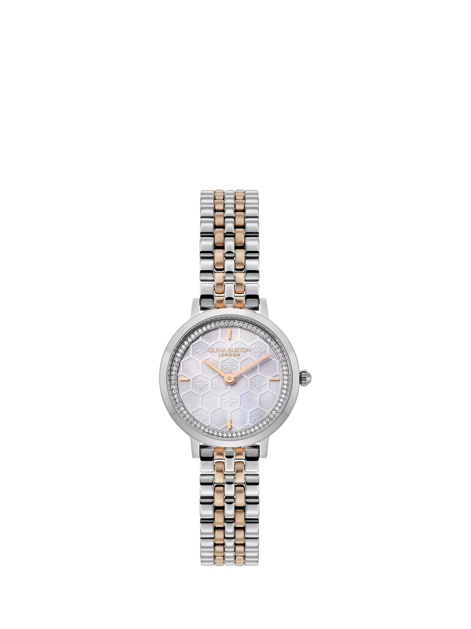 Olivia Burton honeycomb dial bracelet watch 28mm, imported from the UK
