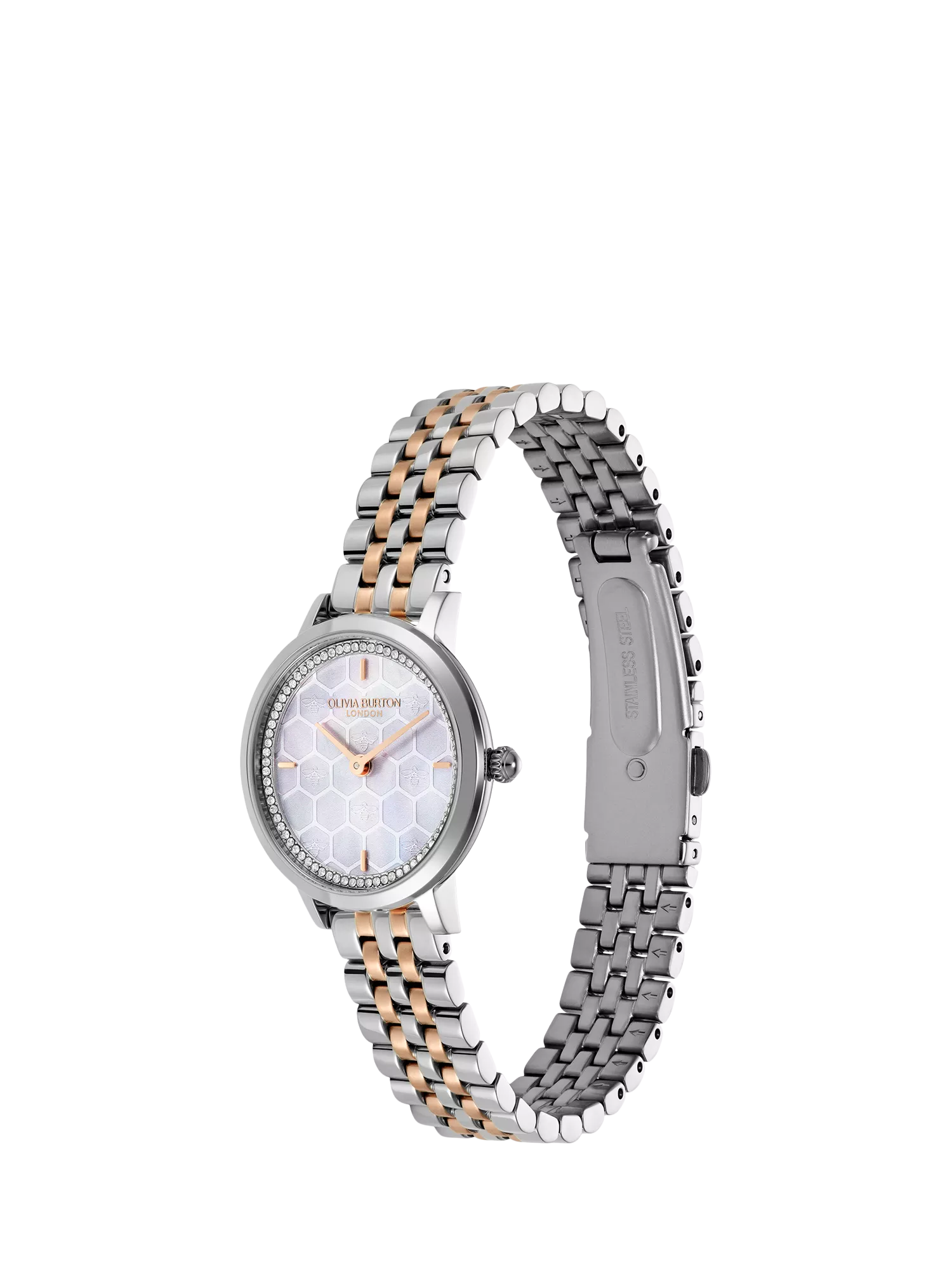 Olivia Burton honeycomb dial bracelet watch 28mm, imported from the UK