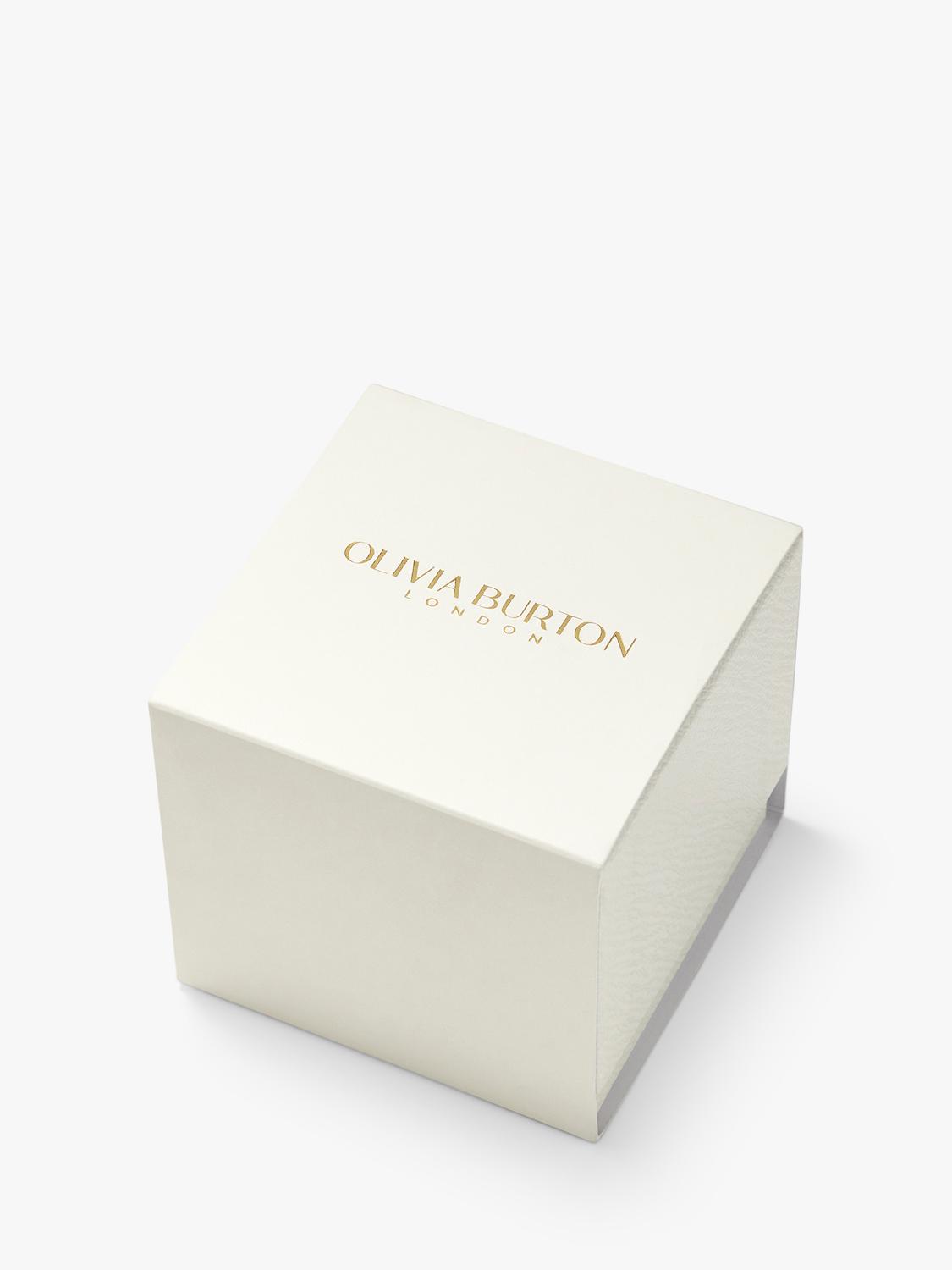Olivia Burton ultra slim honeycomb watch pink leather strap (British brand)