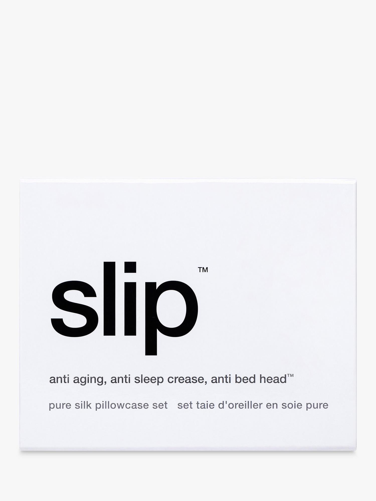 Slip pure silk queen pillowcases white (British brand)