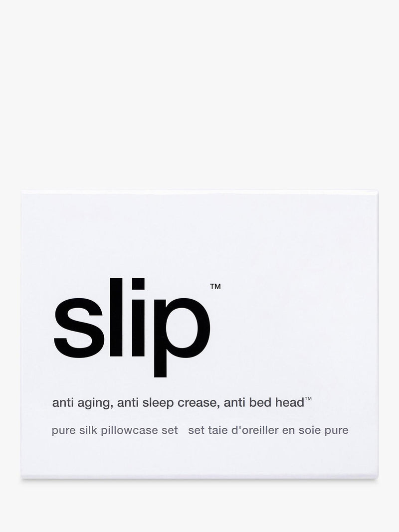 Slip pure silk queen pillowcases white (British brand)