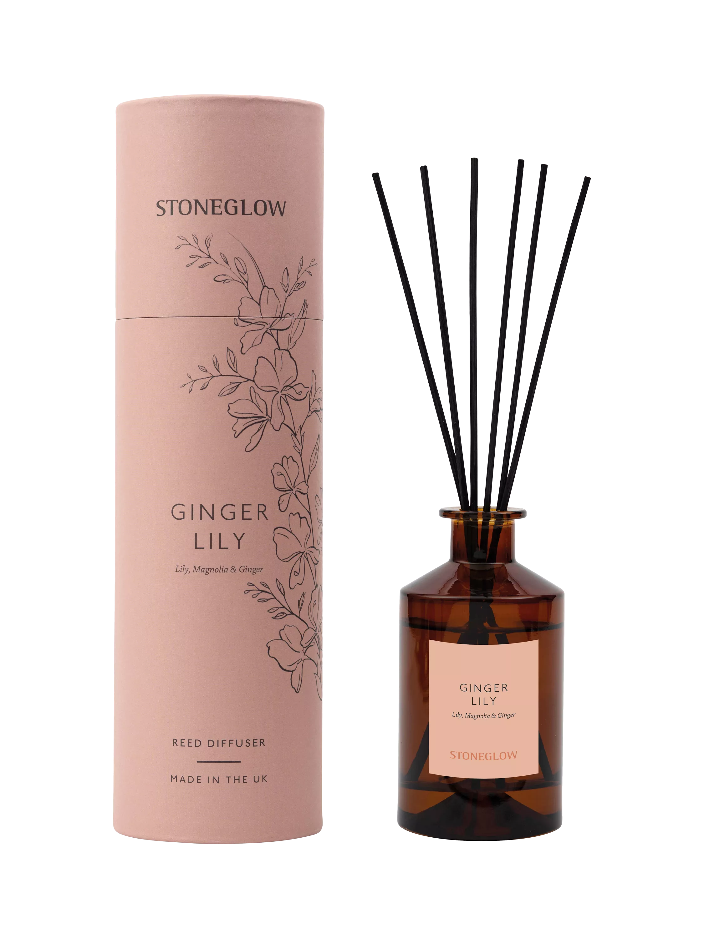 Stoneglow reed diffuser Ginger Lily 160ml - British product