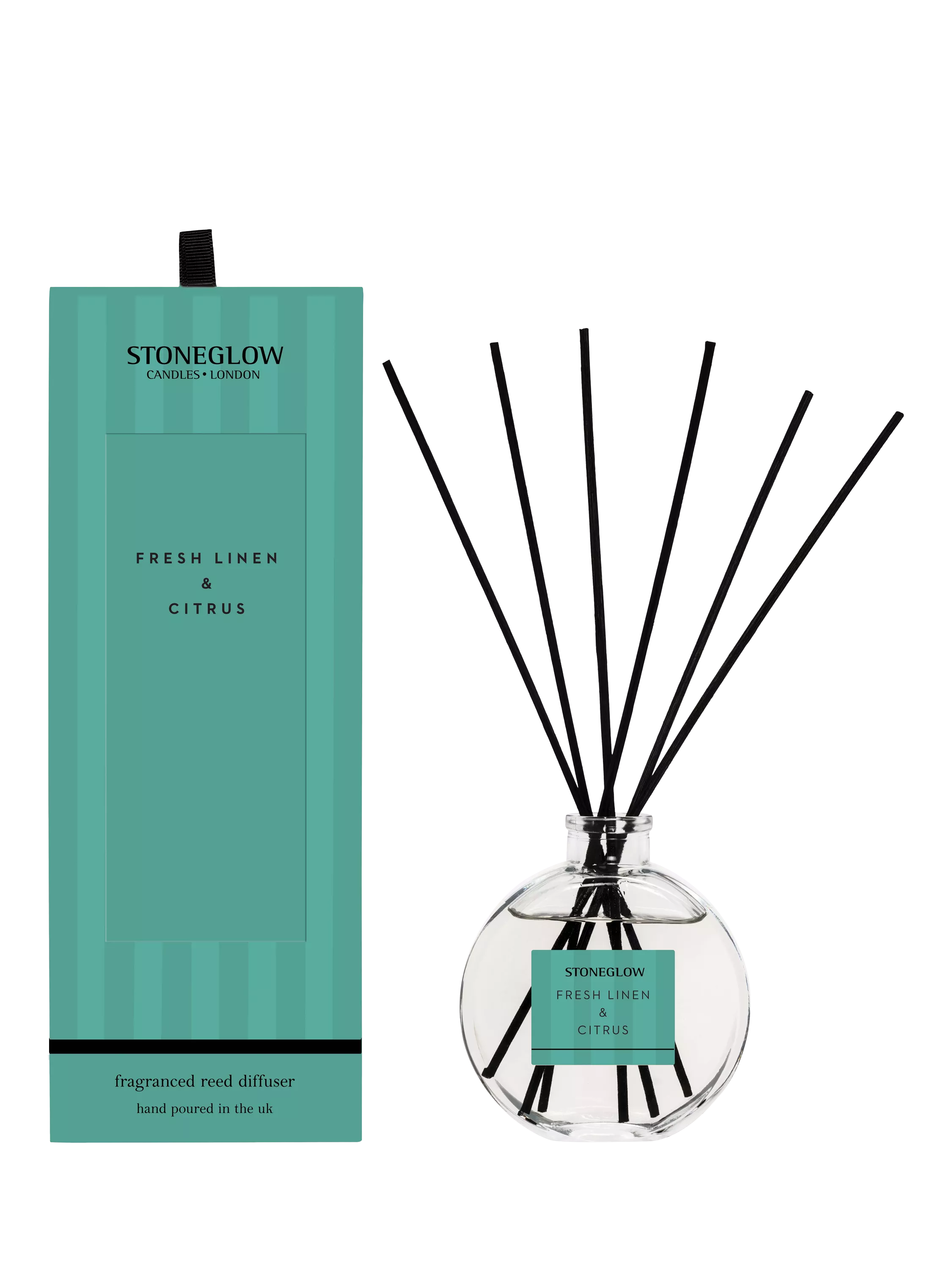 Stoneglow Linen & Citrus reed diffuser 120ml (British brand)