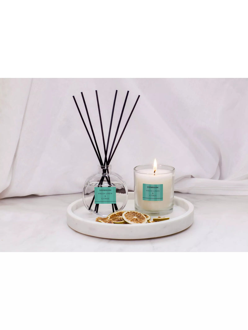 Stoneglow Linen & Citrus reed diffuser 120ml (British brand)
