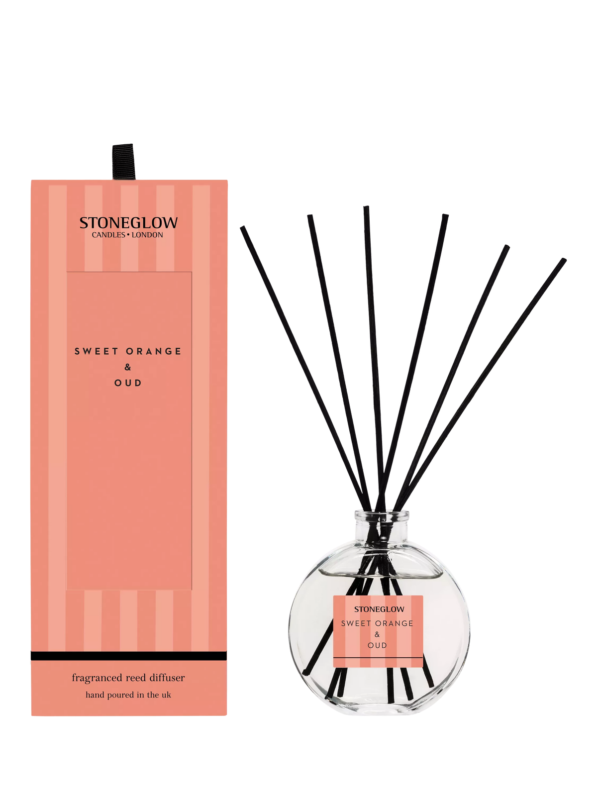 Stoneglow Orange & Oud reed diffuser 120ml - British product