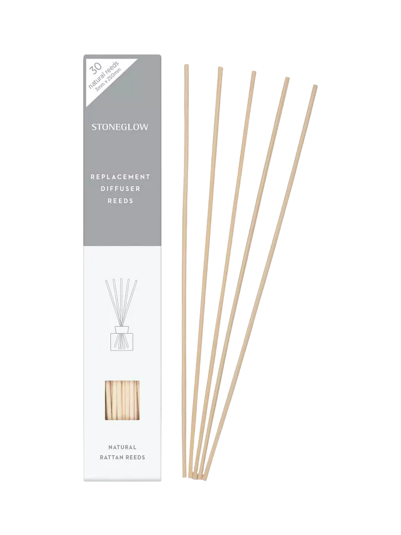 Stoneglow natural diffuser reeds 30-pack, UK version