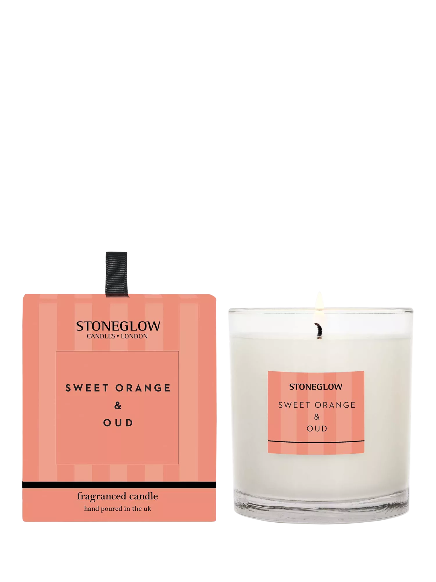 Stoneglow sweet orange oud scented candle 200g (British brand)