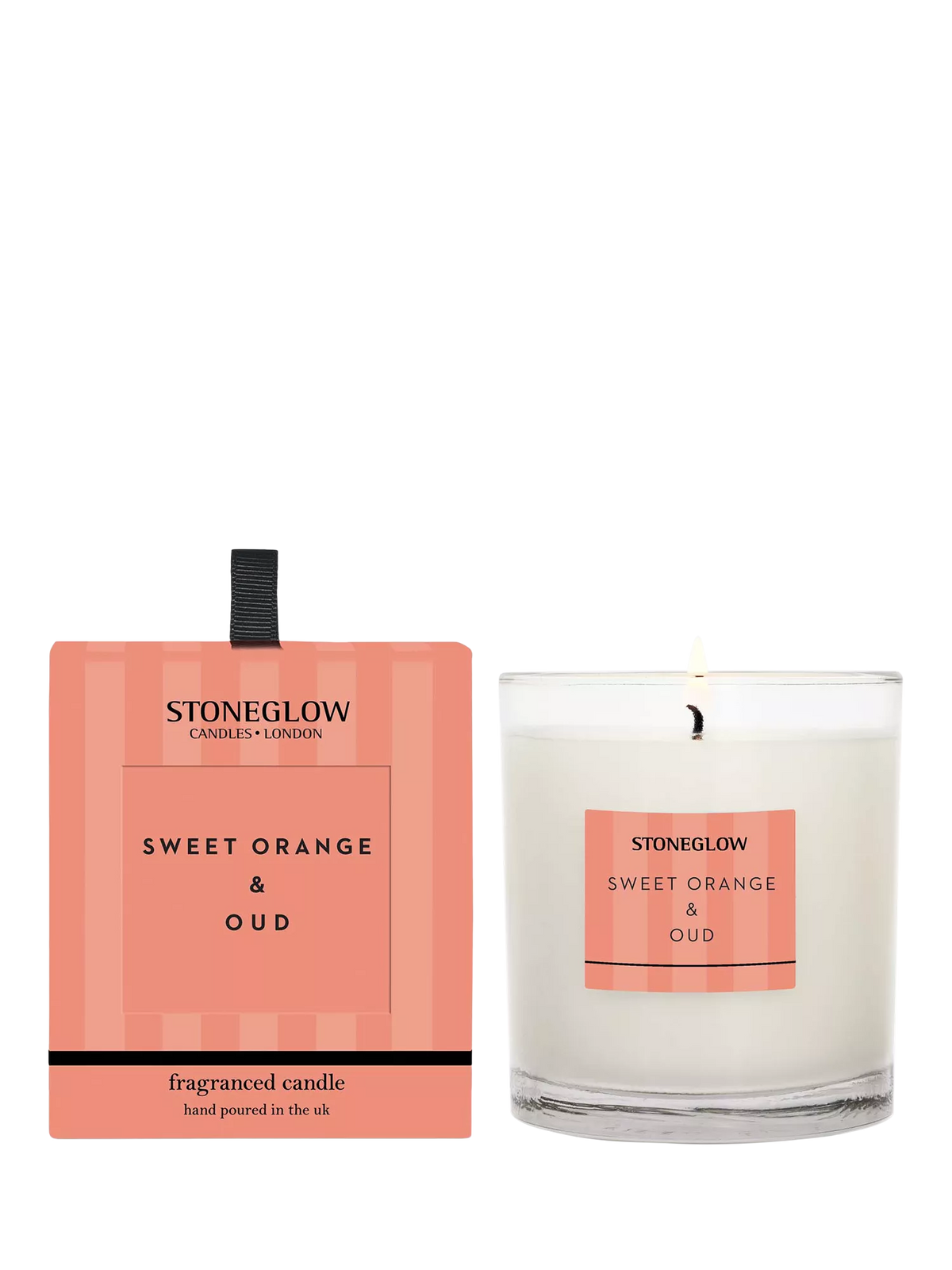 Stoneglow sweet orange oud scented candle 200g (British brand)