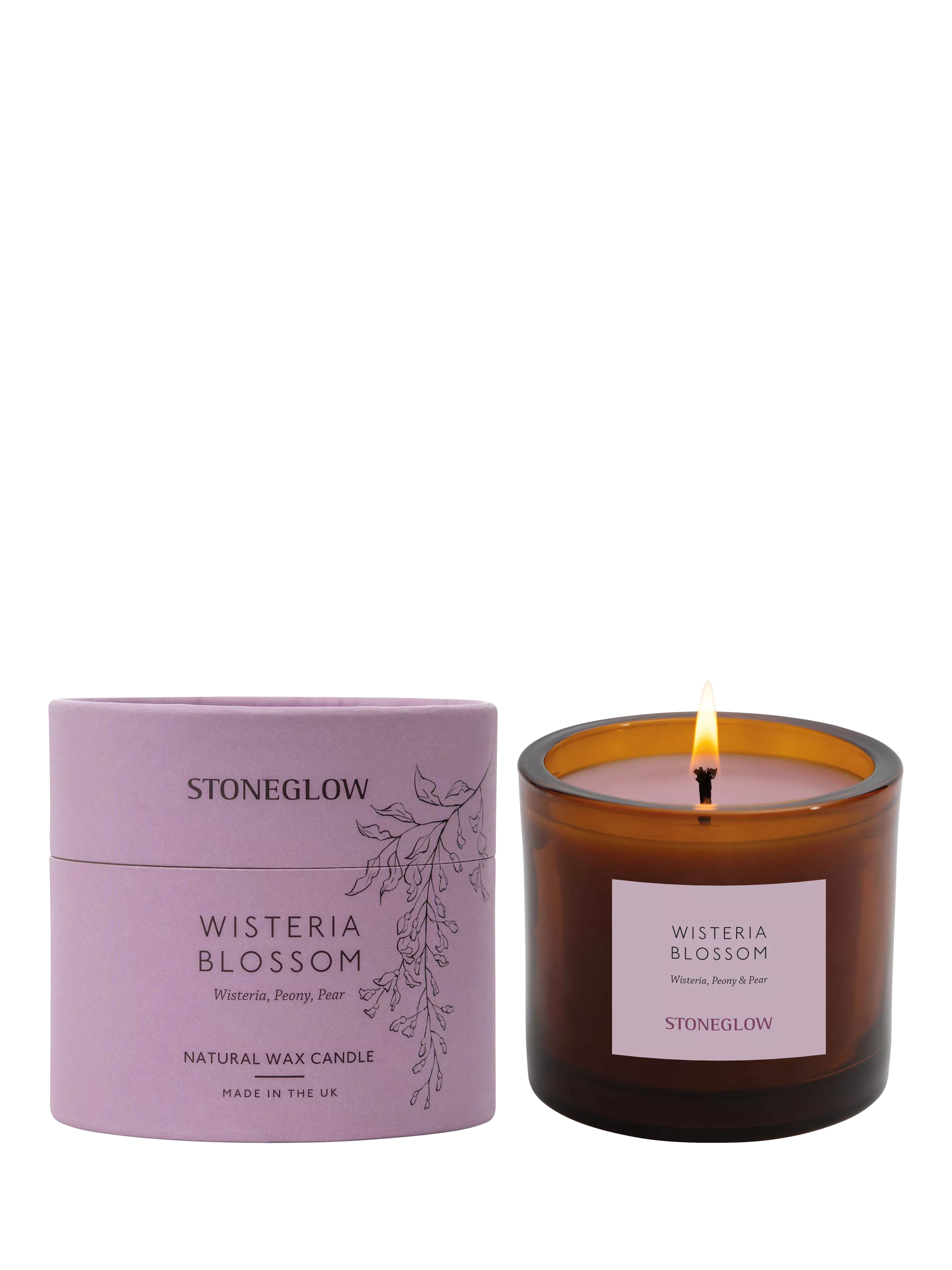 Stoneglow Wisteria Bloom scented candle 210g, UK version