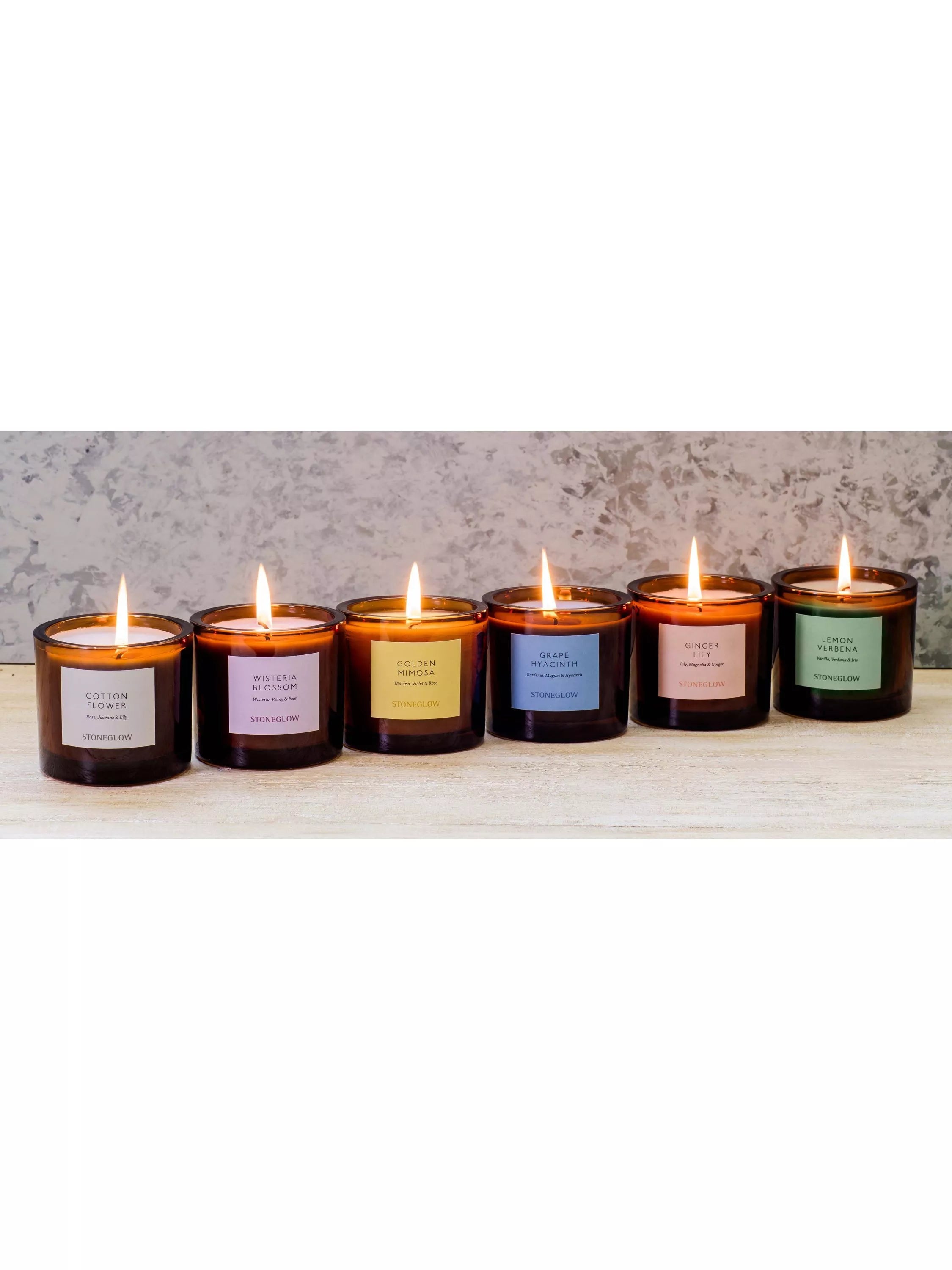 Stoneglow Wisteria Bloom scented candle 210g, UK version