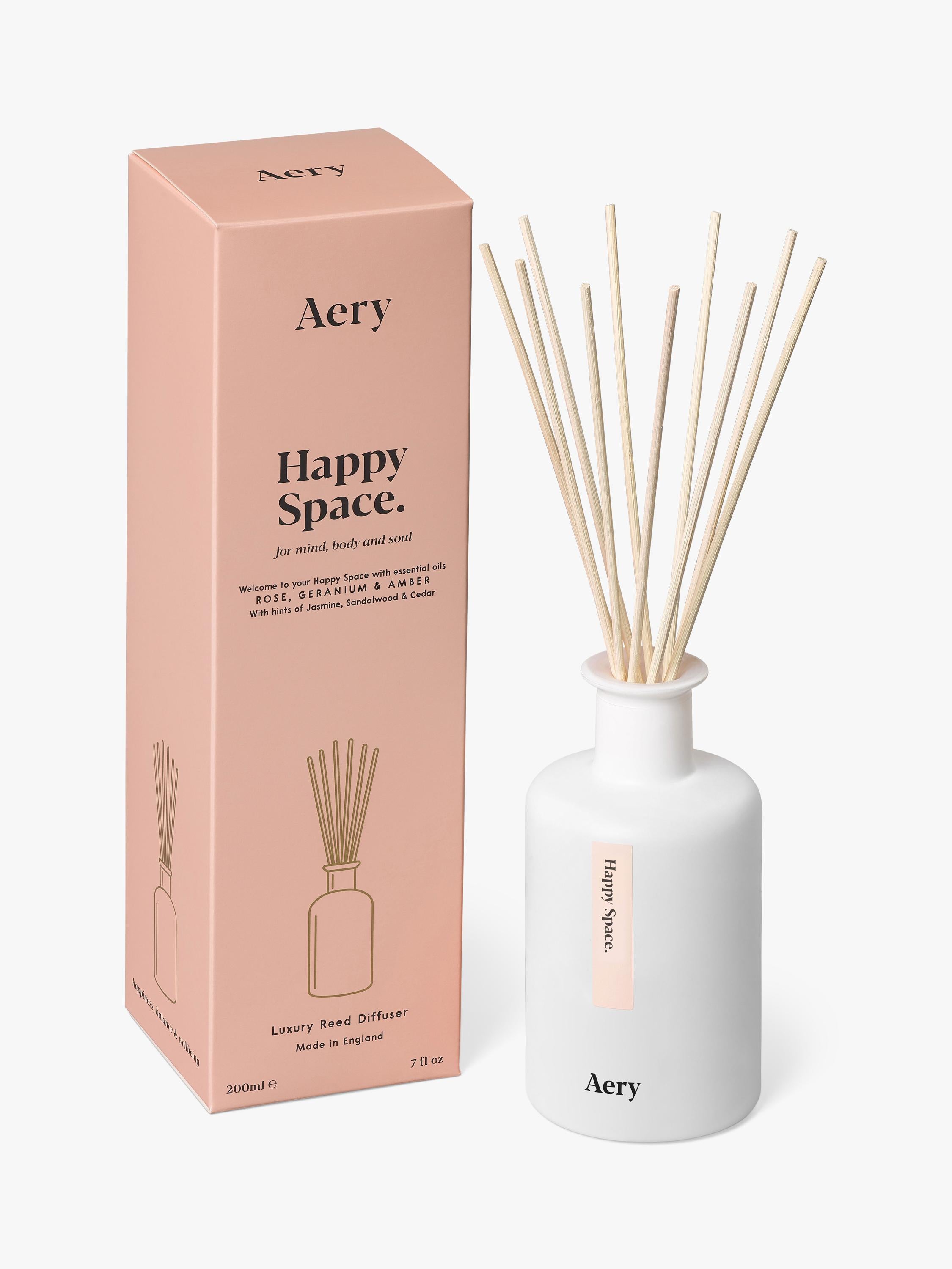 Floral Scent Reed Diffuser with Rose Essential Oils and Amber 200ml