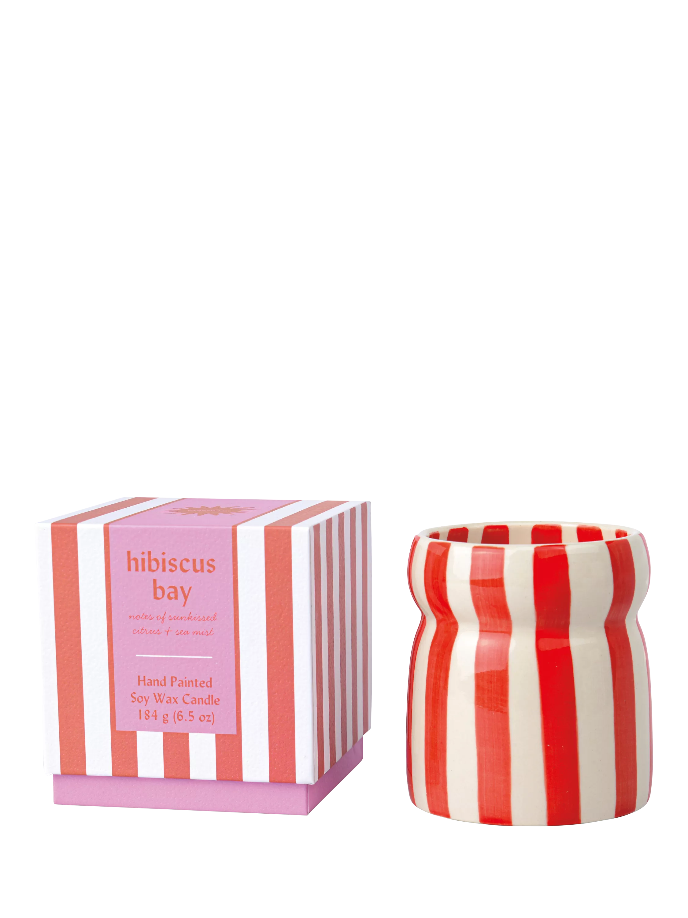 Paddywax Cabana Hibiscus Bay scented candle 184g - British product