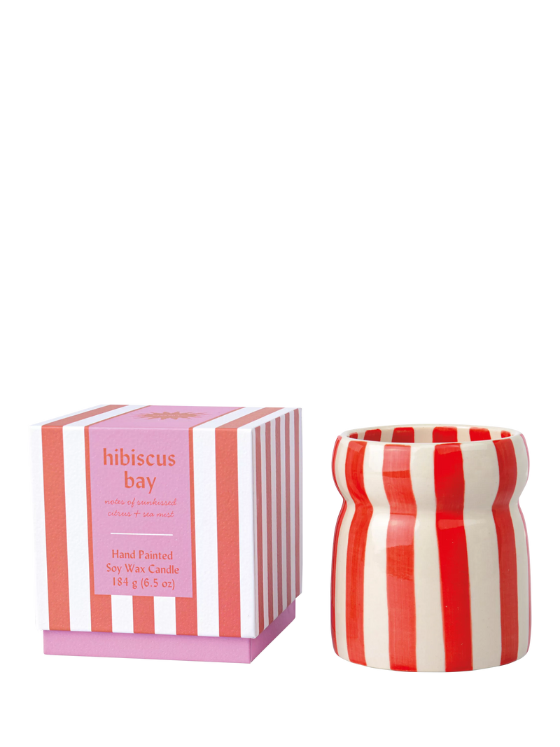 Paddywax Cabana Hibiscus Bay scented candle 184g - British product
