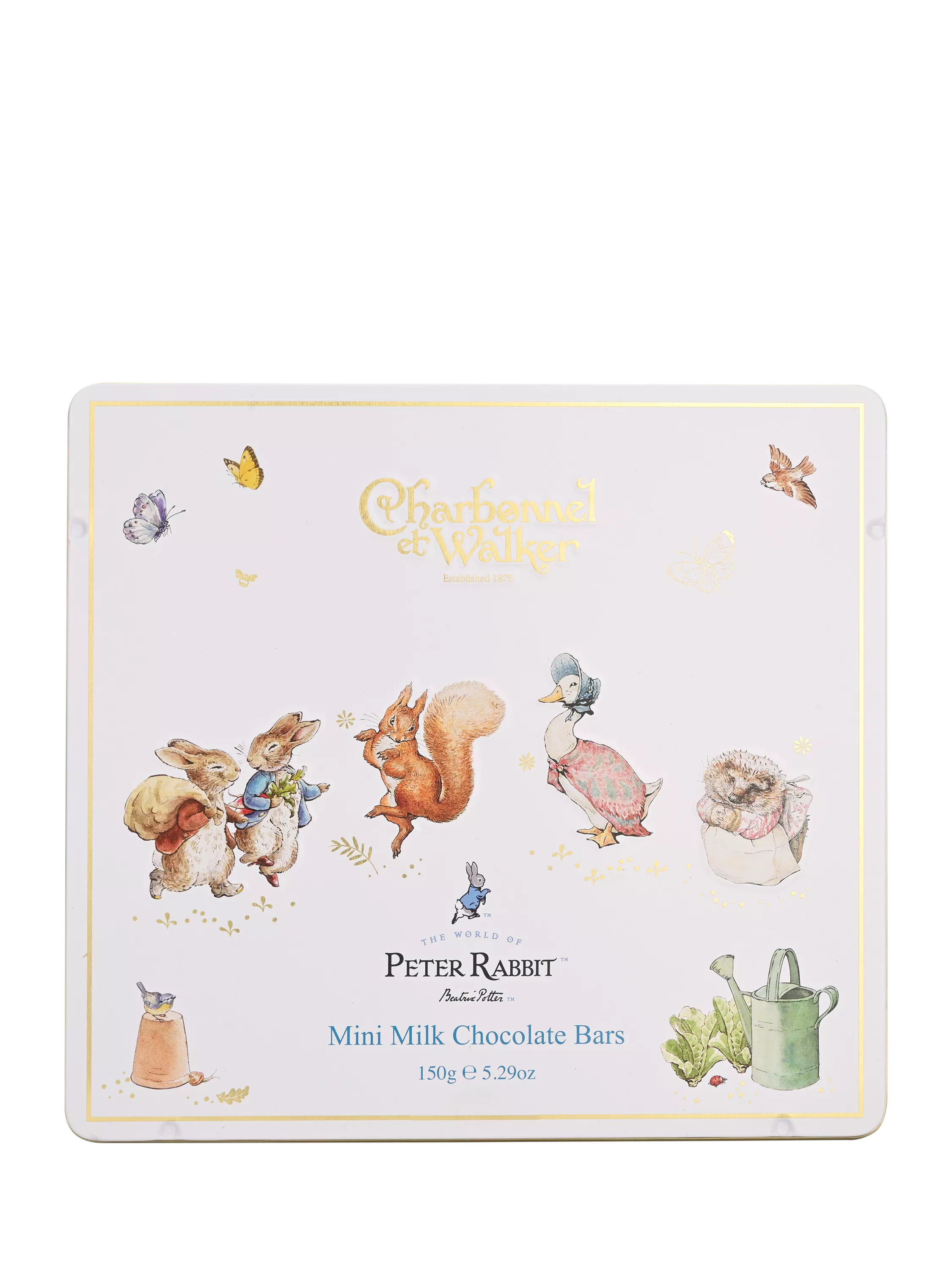 Charbonnel et Walker Peter Rabbit milk chocolate tin 150g (British brand)