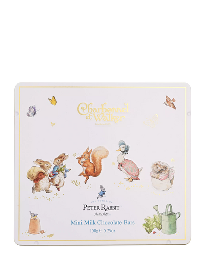 John Lewis Charbonnel et Walker Peter Rabbit Mini Milk Chocolate Bar Tin 150g- Buy online at McGrocer
