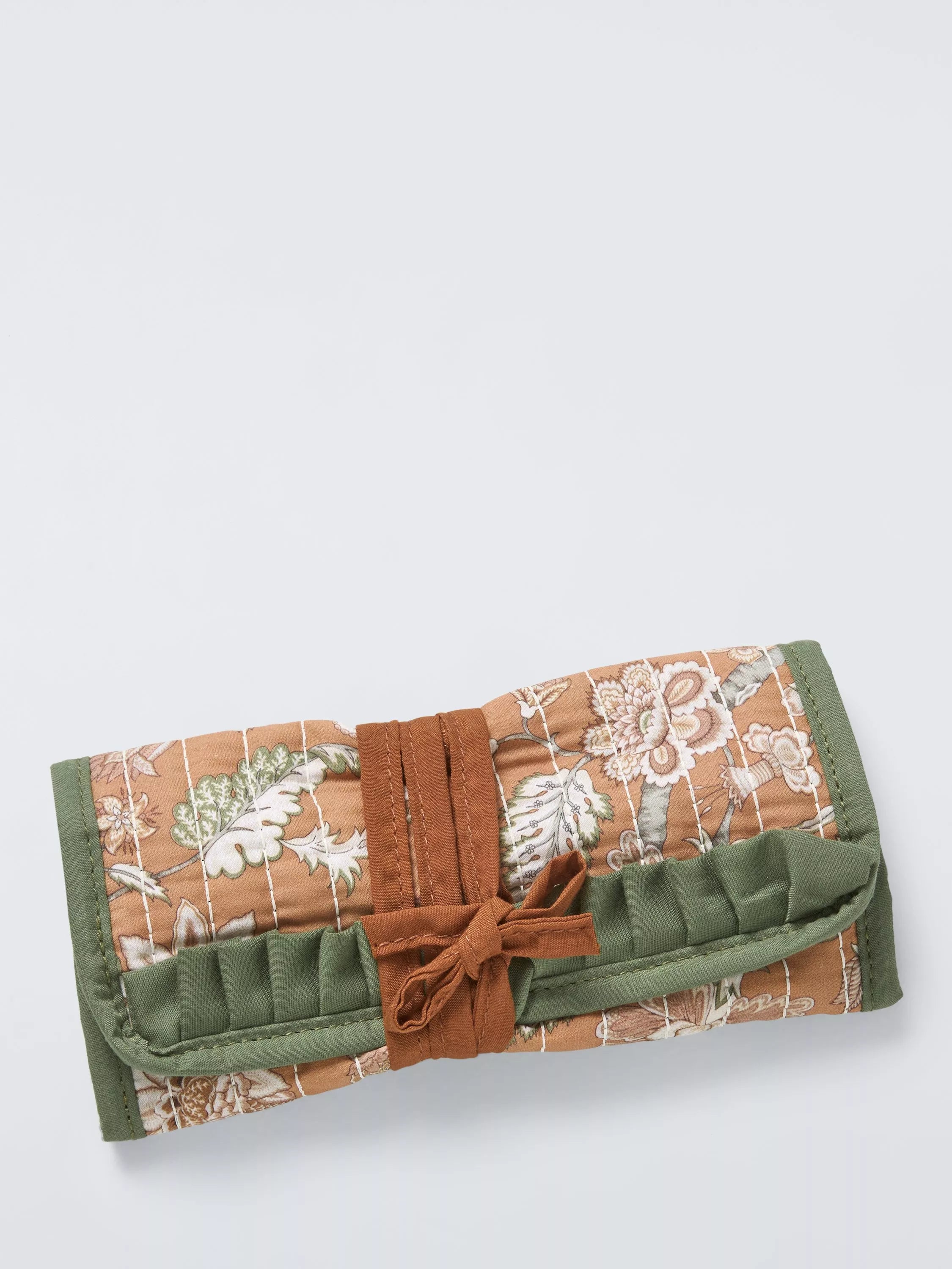 John Lewis x Sanderson jewellery roll orange, imported from the UK