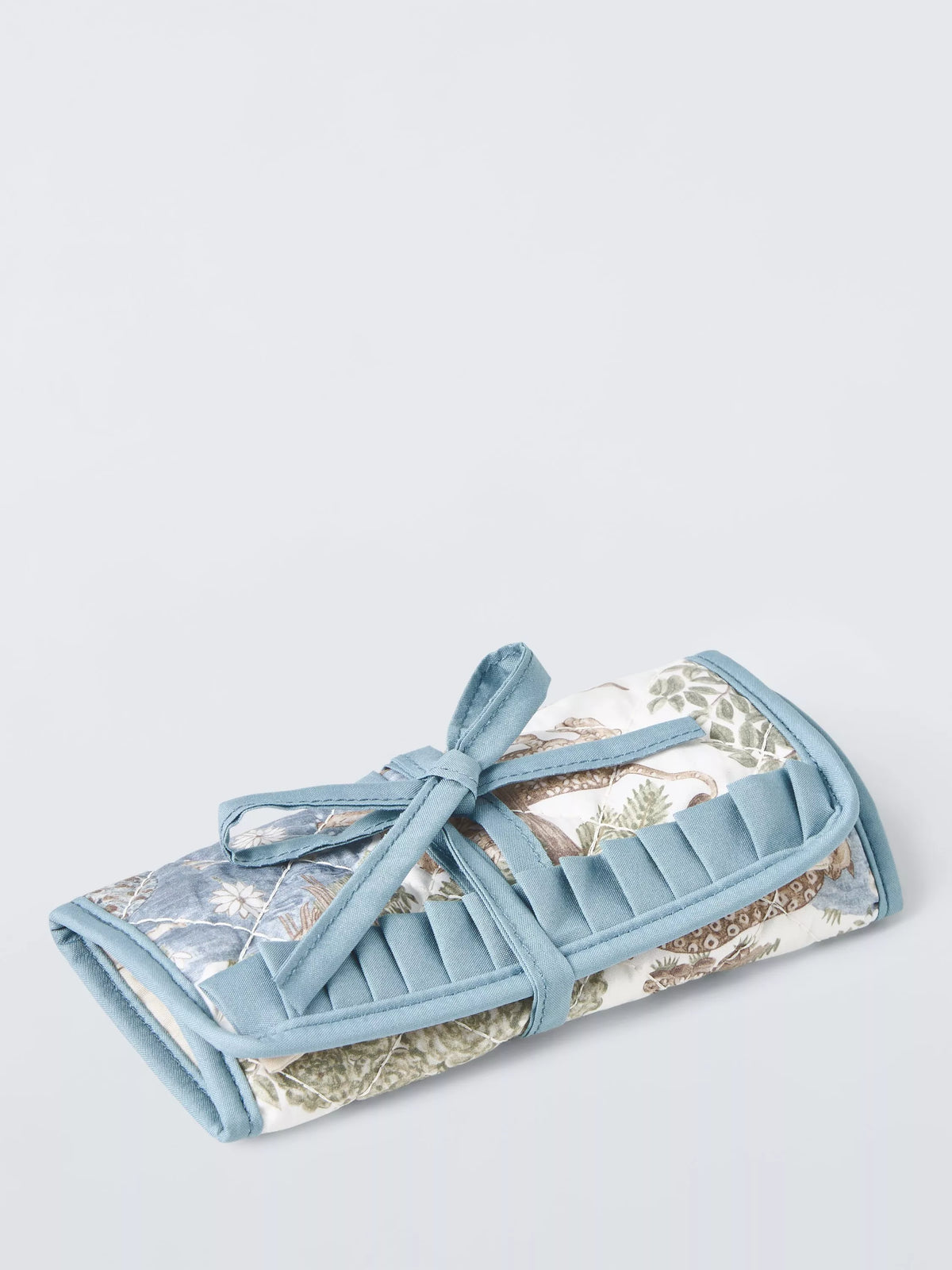 John Lewis x Sanderson Pamir Garden jewellery roll blue, imported from the UK