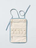 John Lewis x Sanderson Pamir Garden jewellery roll blue, imported from the UK