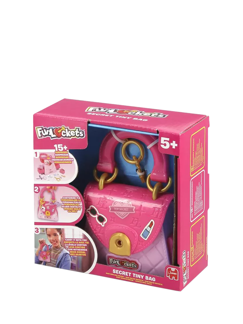 FunLockets Tiny Bag toy with secret pockets (British brand)