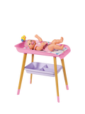 Baby Born doll changing table with mat and tissue dispenser, imported from the UK