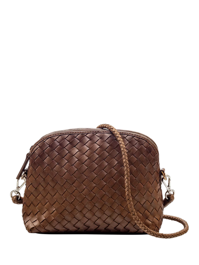 John Lewis Dragon Diffusion Chunky Fellini Pochette Woven Leather Crossbody Bag- Buy online at McGrocer