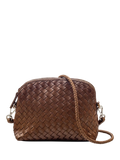 Dragon Diffusion Chunky Fellini Pochette woven leather crossbody bag - British product